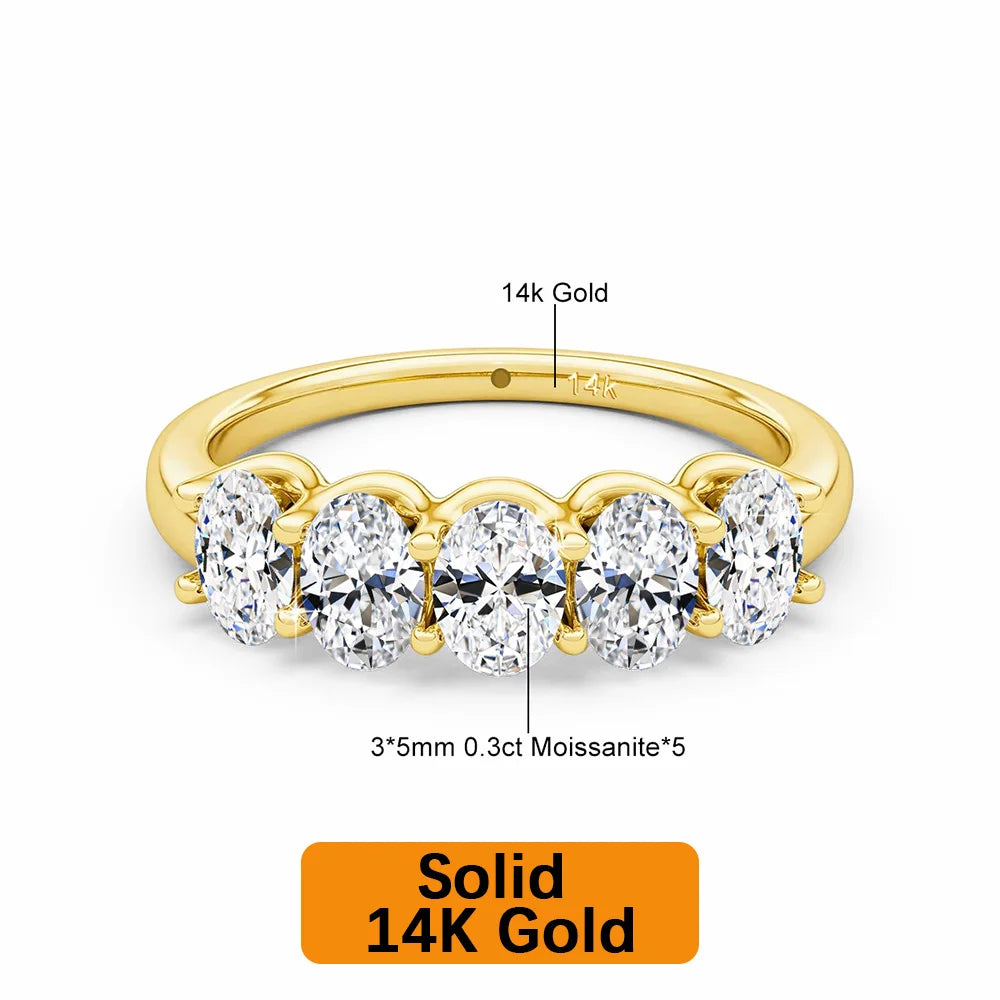 Gioiellieri -GRA Certified Jewelry Supplier for Men/Women,Oval Moissanite Engagement Rings Gold Eternity Bands Perfect Wedding Gifts OEM&ODM