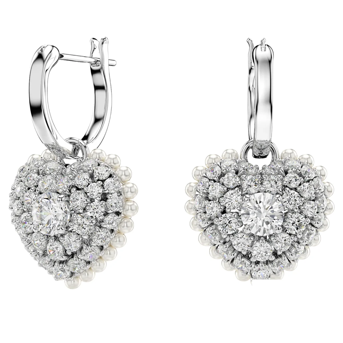 S&S Luxury Vintage Brass Zircon Sparkling Drop Earrings Elegant High-End Jewelry for Women for Parties & Special Occasions