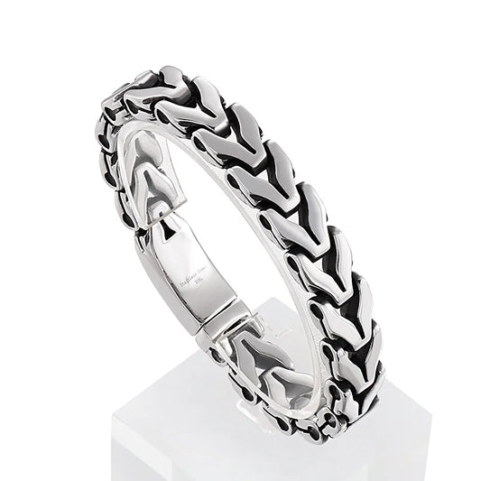 KALEN Mature Stainless Steel Fashion Jewelry Bracelets Casual Style Links Bracelet for Men
