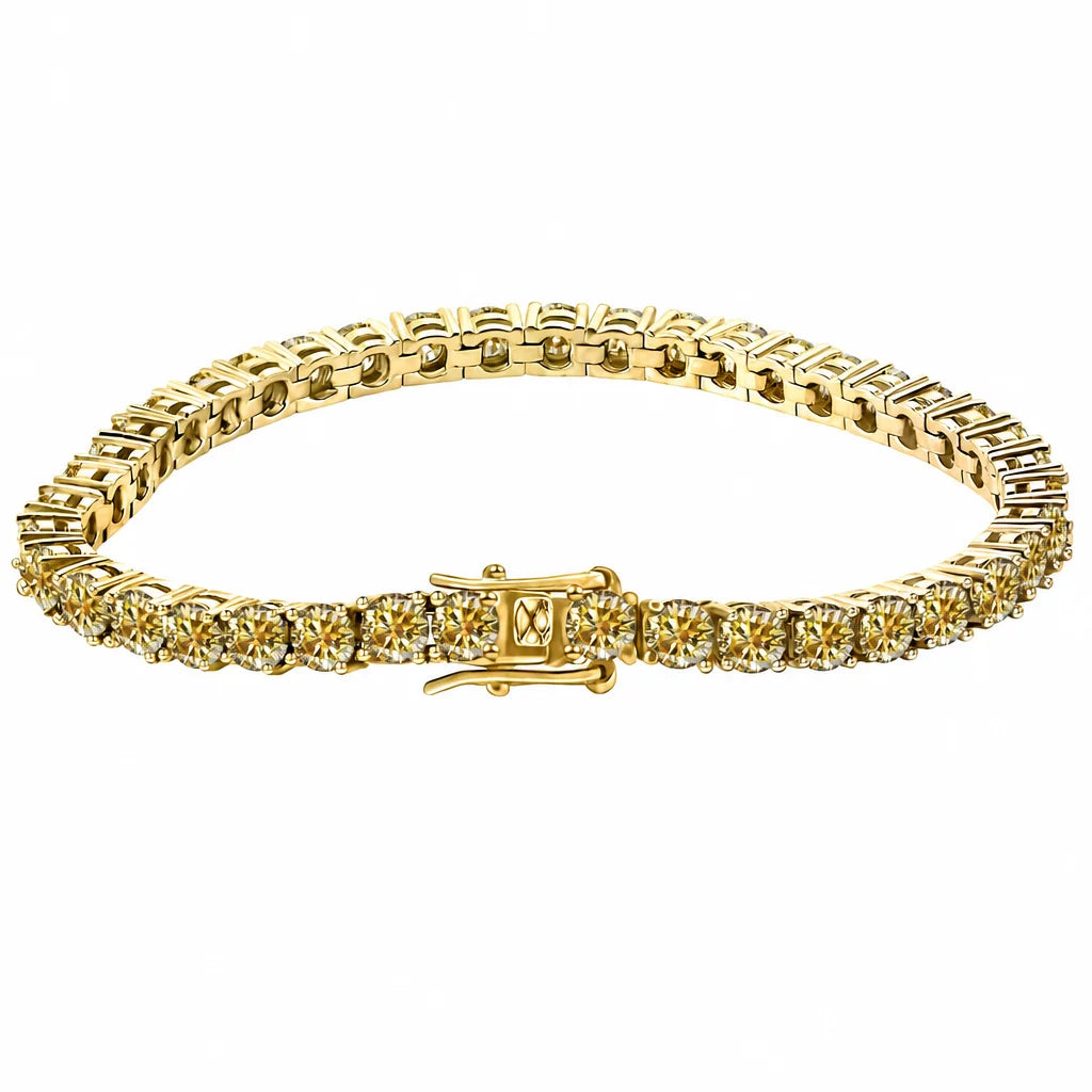 BiG-BOSS Iced Out Colorful Moissanite Tennis Chain 925 Silver Bracelet D VVS1 Rainbow Hip Hop Jewelry GRA Certified Pass Diamond Tester