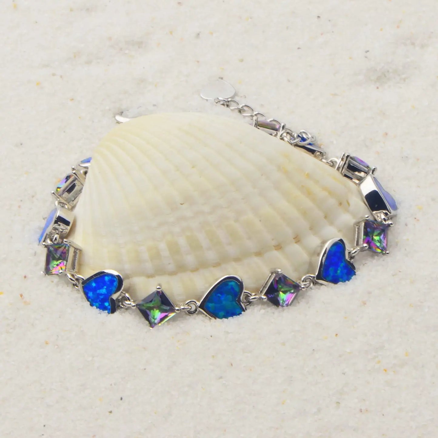 Aobao Bohemian Hawaiian Opal Bracelet Exquisite Crystal & Gemstone Design, Fashionable Jewelry for Women