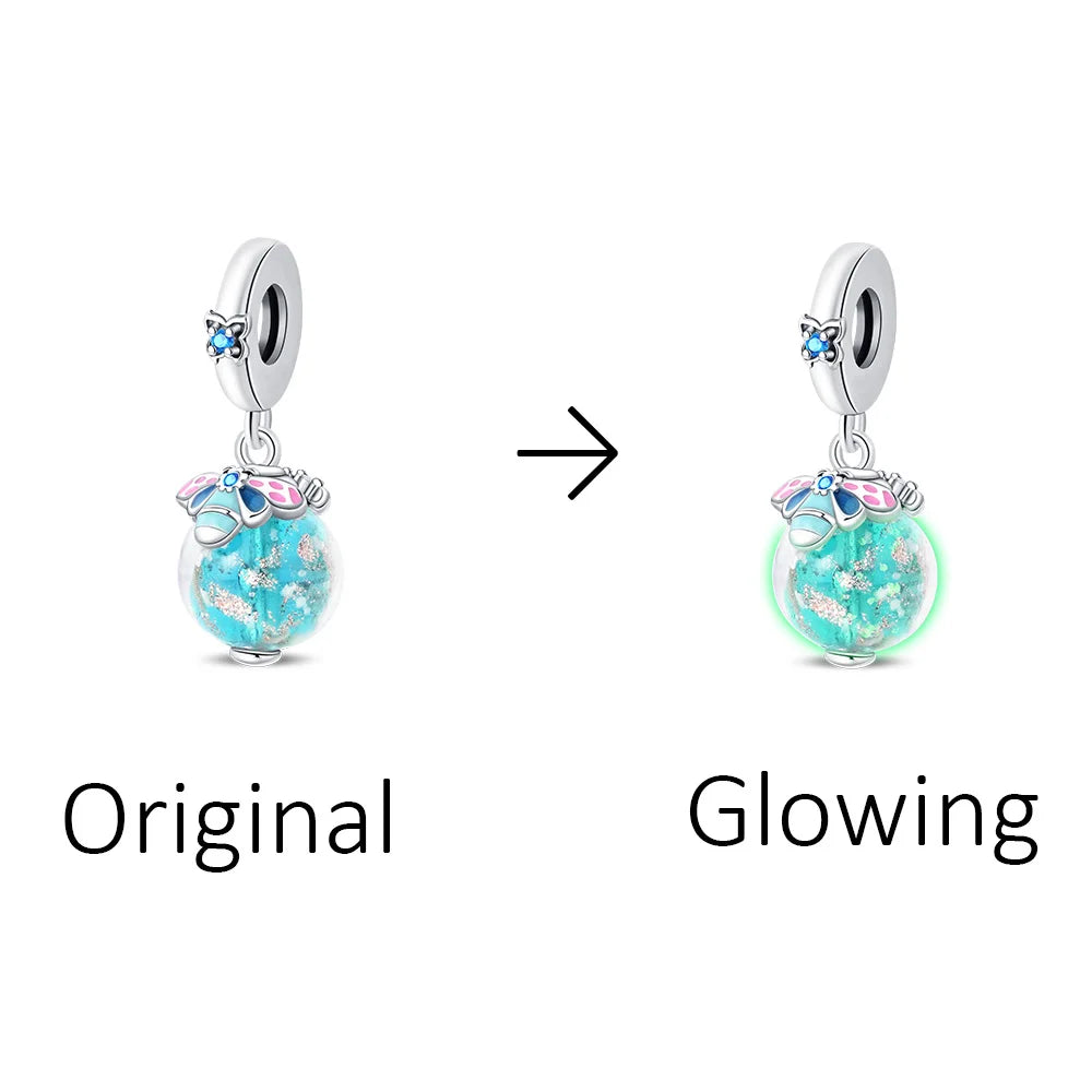 S&S Engraved Glow Pendant Charm | Silver Plated | S&S