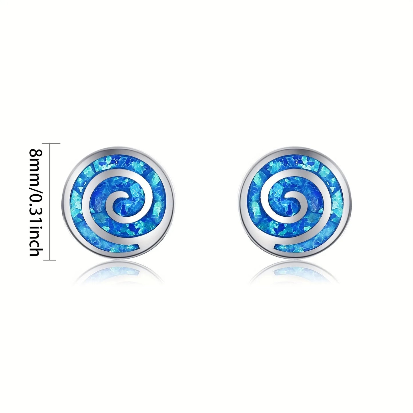 Ins Trendy Brass Geometric Opal Earrings | Minimalist Cute Gift Jewelry Best Seller Wholesale