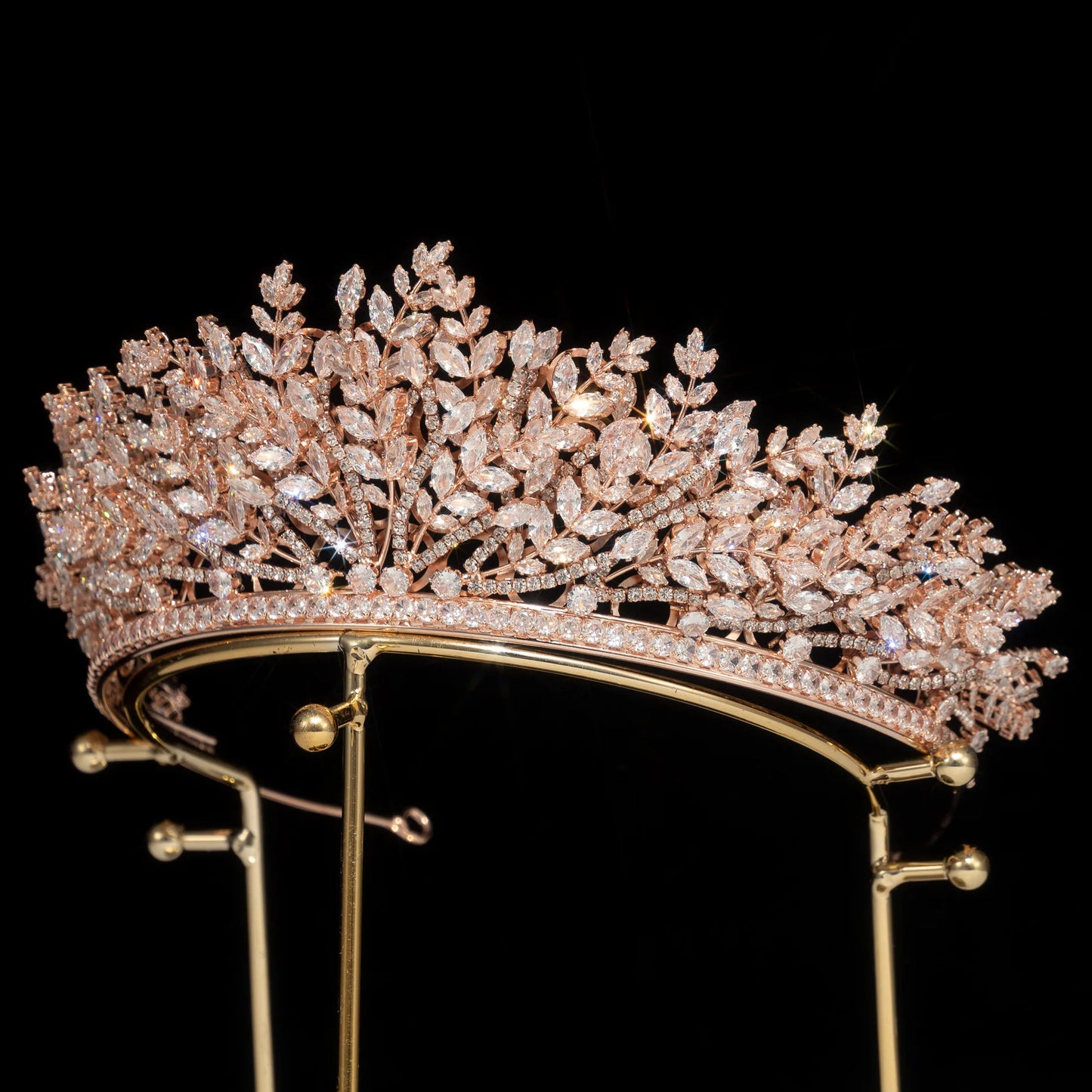 Queen Crown and Tiaras Rhinestone Zircon Headpiece Hair Accessories for Beauty Pageants and Weddings