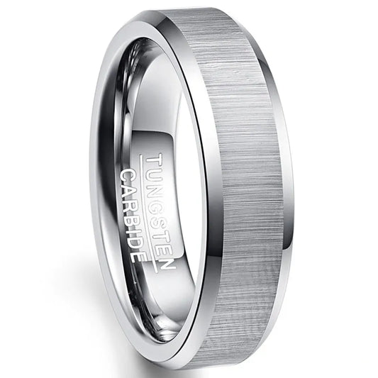 NEWLiFE REBEL Outline Haven 6mm Ring in Tungsten