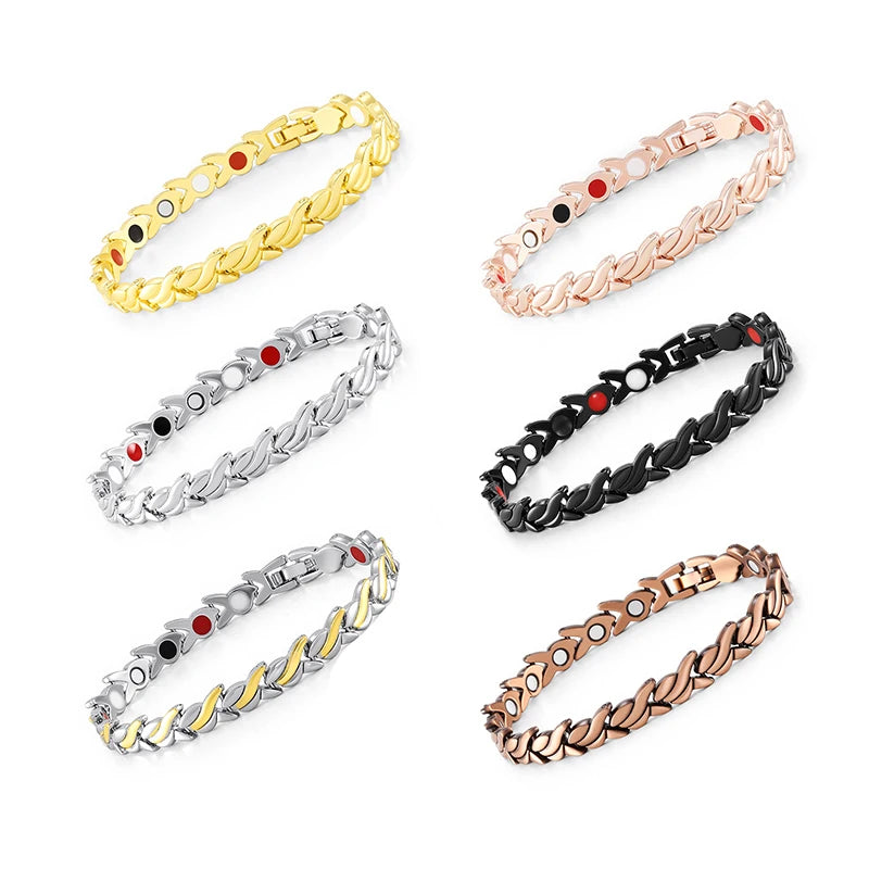NewLife - Magnetic Fish Pattern Zinc Alloy Chain Bracelet