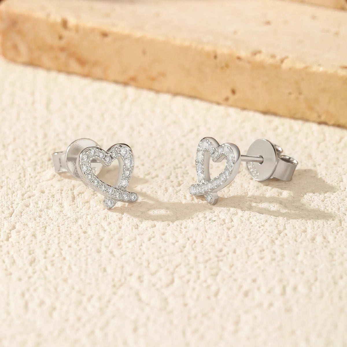 S&S 925 Sterling Silver Heart Moissanite Jewellery Set – Collection