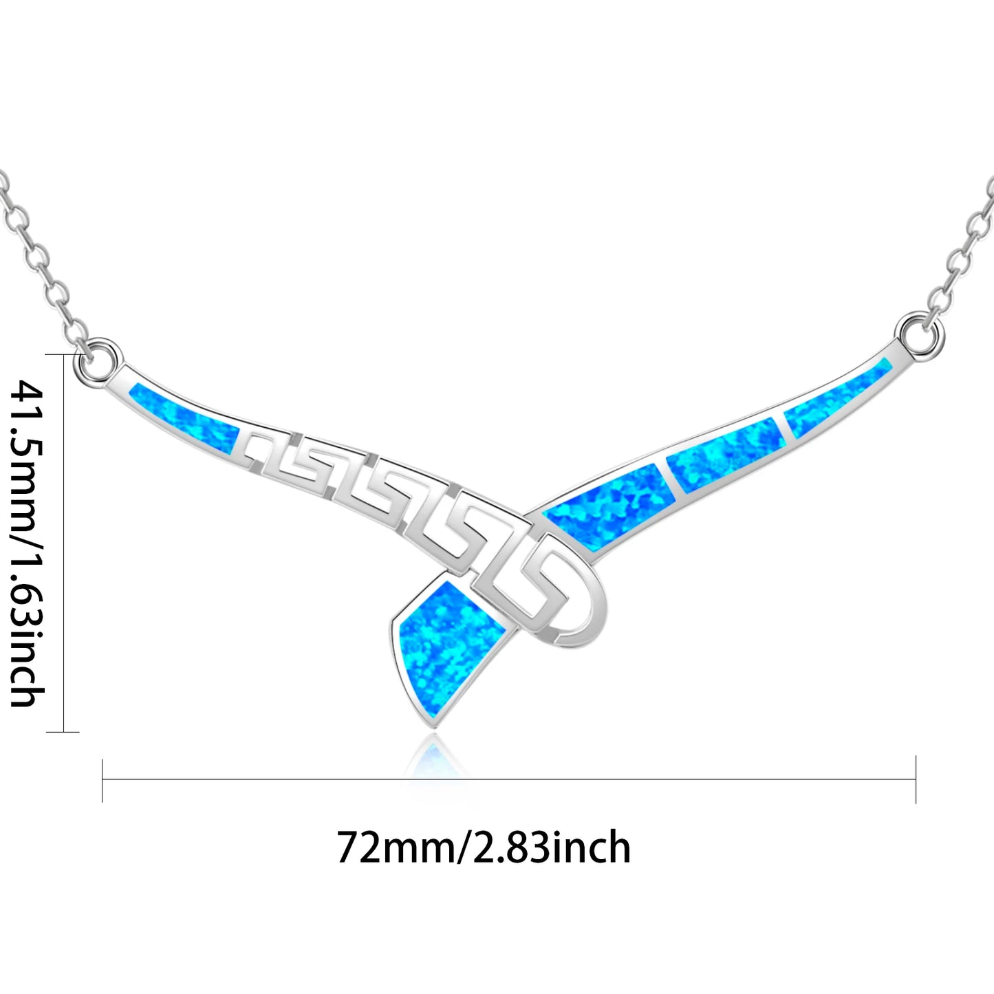 Aobao Gold Plated Opal Pendant Necklace Minimalist Trendy Statement Jewelry for Unisex Direct Supply Crossborder Hot-selling