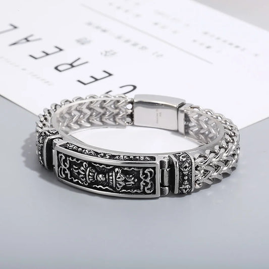 KALEN 21cm Wholesale Stainless Steel Woven Bracelet Homme Mesh Chain Bracelets Jewelry