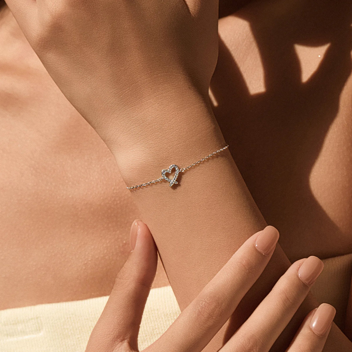S&S 925 Sterling Silver Heart Moissanite Jewellery Set – Collection