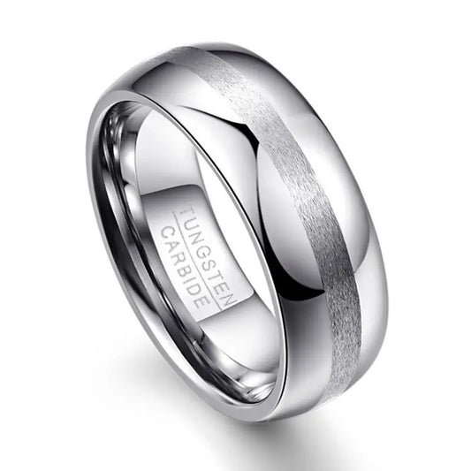 NEWLiFE REBEL Gesture Path 8mm Ring in Tungsten