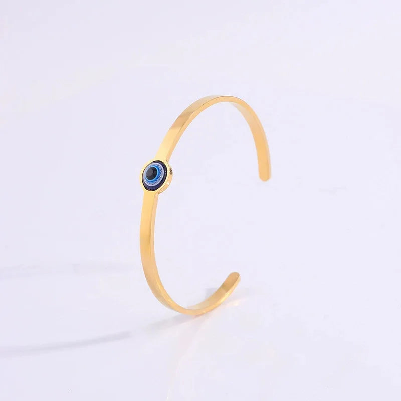 REBEL Stainless Inoxydable Stainless Steel 18K Gold Plated Roman Women Fashion Jewelry Bracelets Bangles