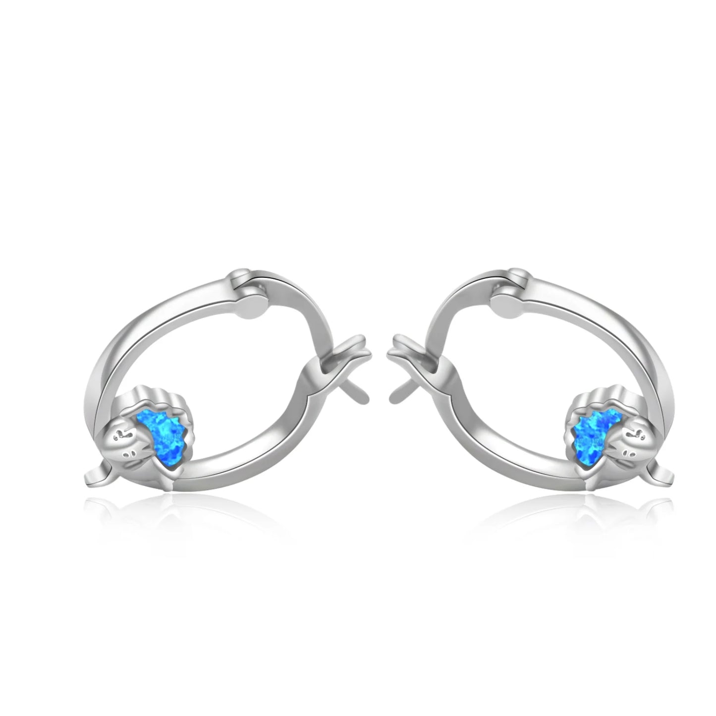 Aobao Women's Silver Plated Bohemian Geometric Stud Earrings