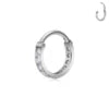 Wholesale ASTM F136 Titanium Segment Nose Ring Cubic Zircon Hoop Earrings Cartilage Helix Tragus Fashion Body Piercing Jewelry