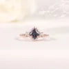 ArtistA Abiding Custom Various Designs Gold Plated 925 Silver Multishape Lab Grown Alexandrite Wedding Engagement Rings for Women