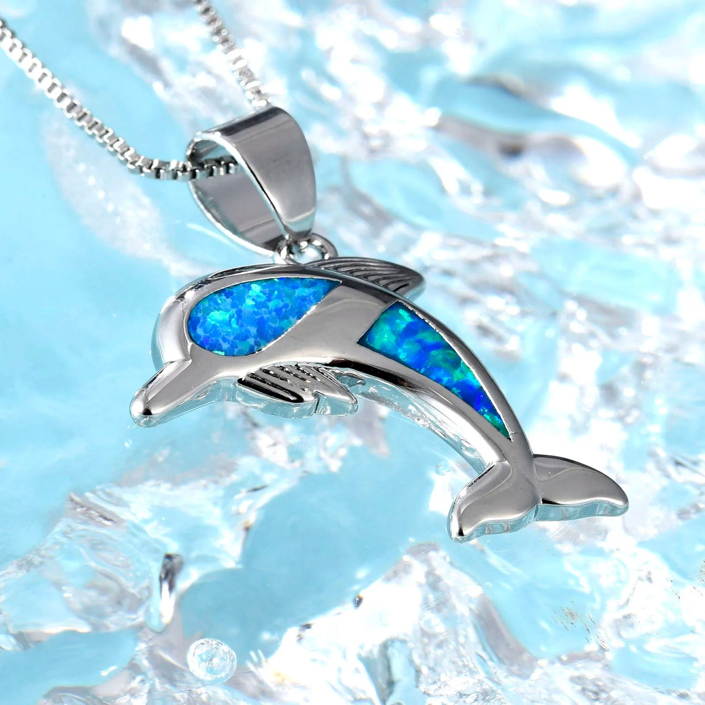 Tiktok Ins Fashionable Sporty Brass Copper Alloy Animal Shape Opal Pendant Necklace for Party