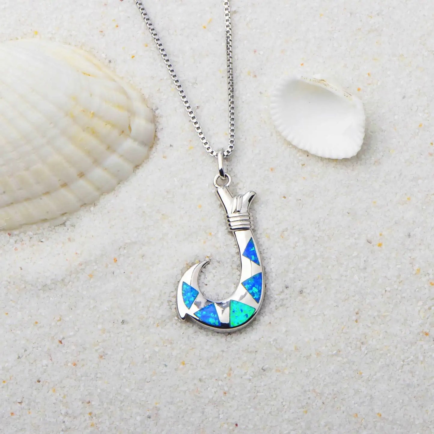 Chic Coastal Hook Necklace Aobao Decorative Inlaid Pendant Fashion Jewelry