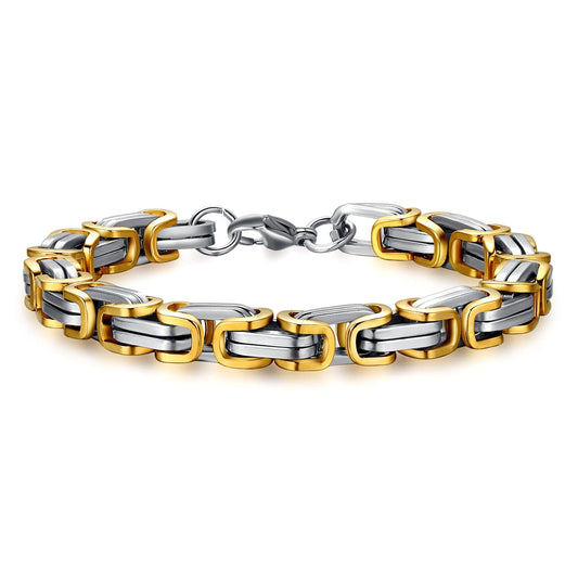 REBEL Korean-style Trendy Hip-hop Style Unisex Thick Chain & Link Stainless Steel Bracelet High-quality Jewelry Jinhua RT01