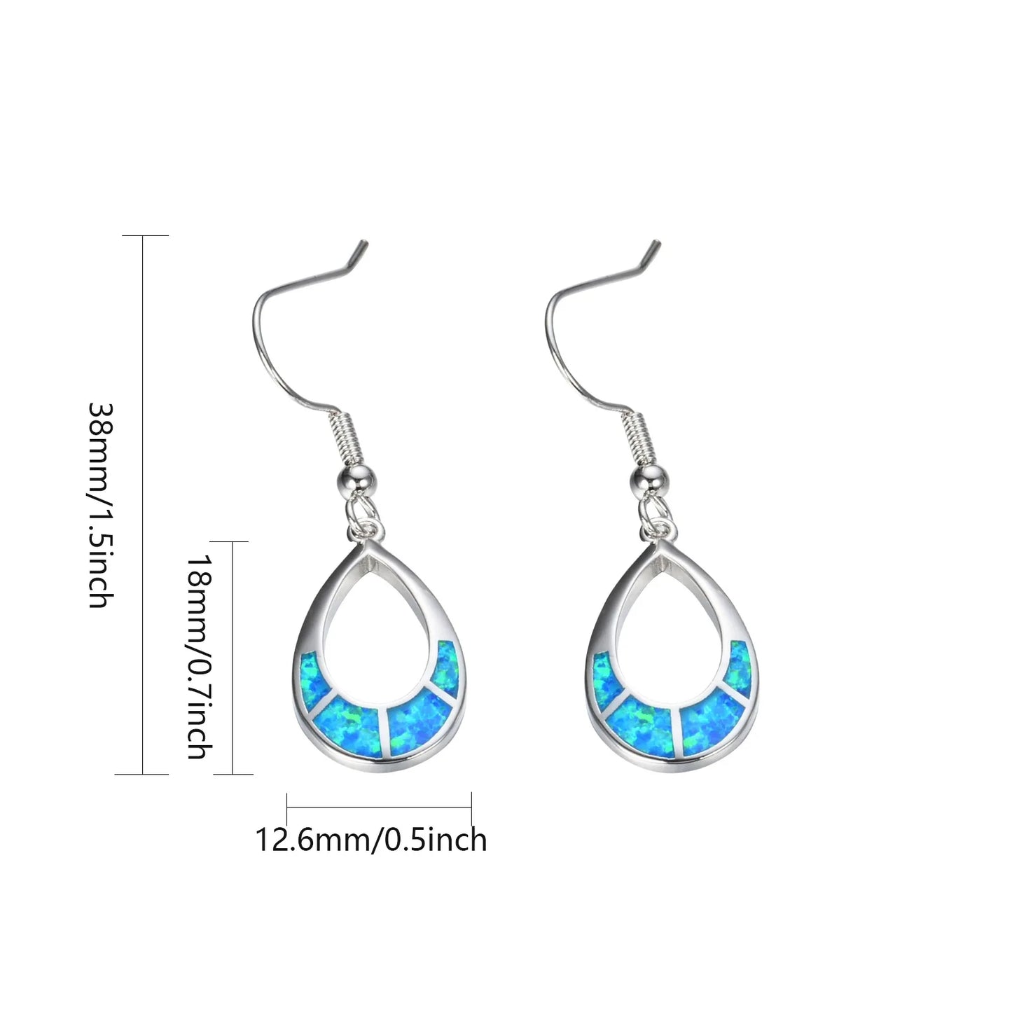 TikTok Bestseller Ocean-Inspired Drop Coin Earrings Girly Opal Jewelry