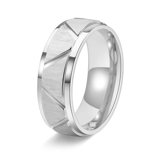NEWLiFE REBEL Motive Passage 8mm Ring in Stainless Steel
