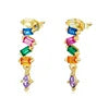 Wholesale Customized Dainty Earring Cz Diamond Jewelry Sterling Silver Earrings 925 Silver Jewelry 18k Gold Ear Loops