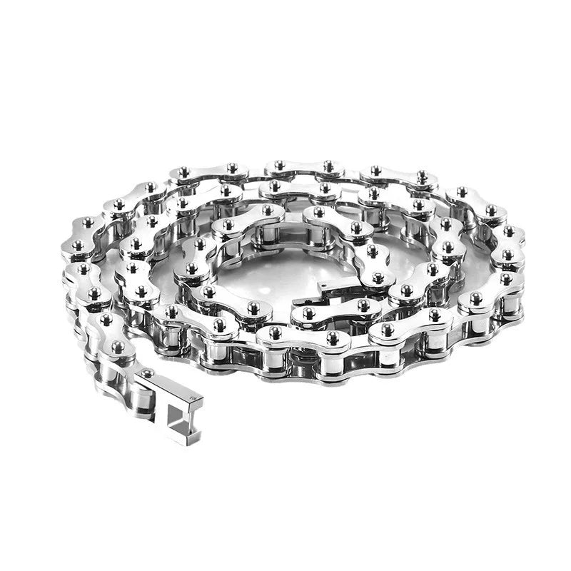 REBEL VIKING Byzantine Chain Necklace – 11mm Silver Stainless Steel