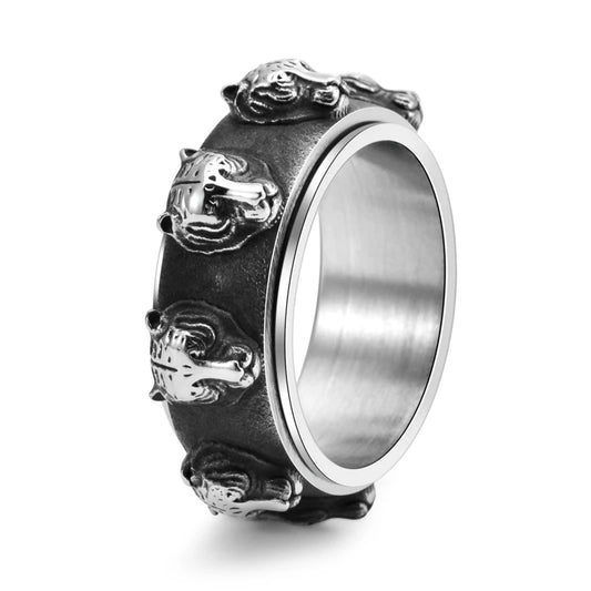 NEWLiFE REBEL Latitude Form Stainless Steel Ring