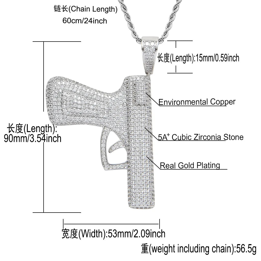 NEWLiFE BiG-BOSS Iced Out Moissanite Necklace in Brass for Men | Designer Hip-Hop Jewellery