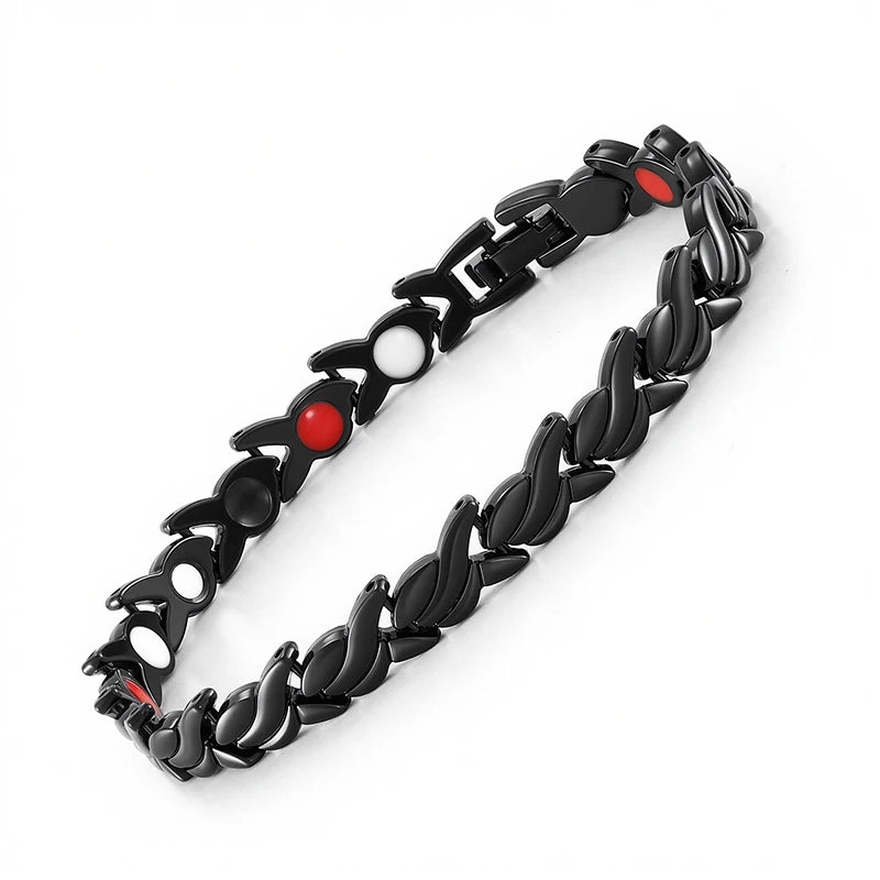 NewLife - Magnetic Fish Pattern Zinc Alloy Chain Bracelet
