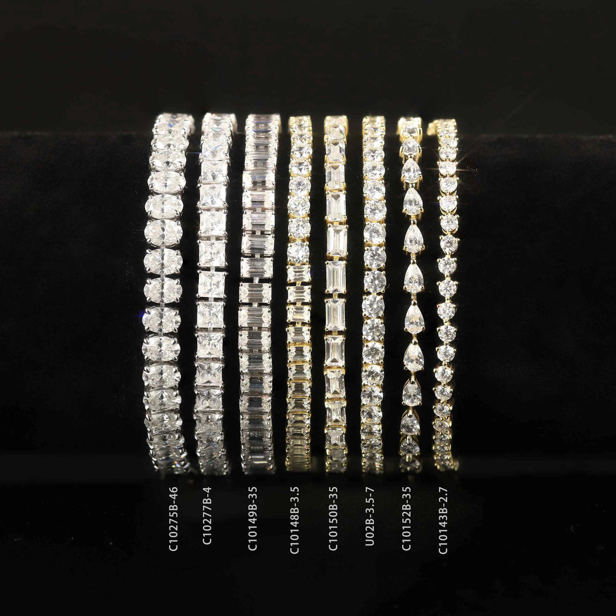 ArtistA Abiding OEM ODM Unique Design Fancy Multi-shape Cut Tennis Bracelet 925 Silver Solid Gold Custom Stone Tennis Bracelet