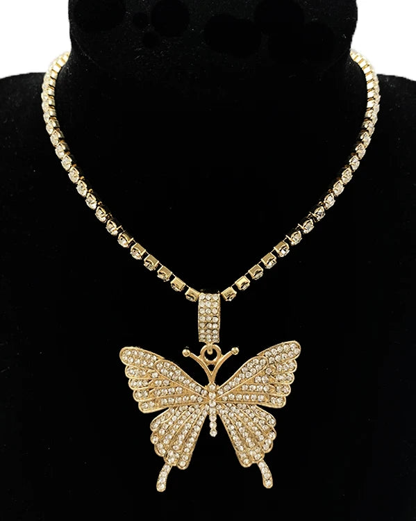 Wholesale Cuban Link Anklet Chain Anklet Butterfly Pendant Anklet for Women