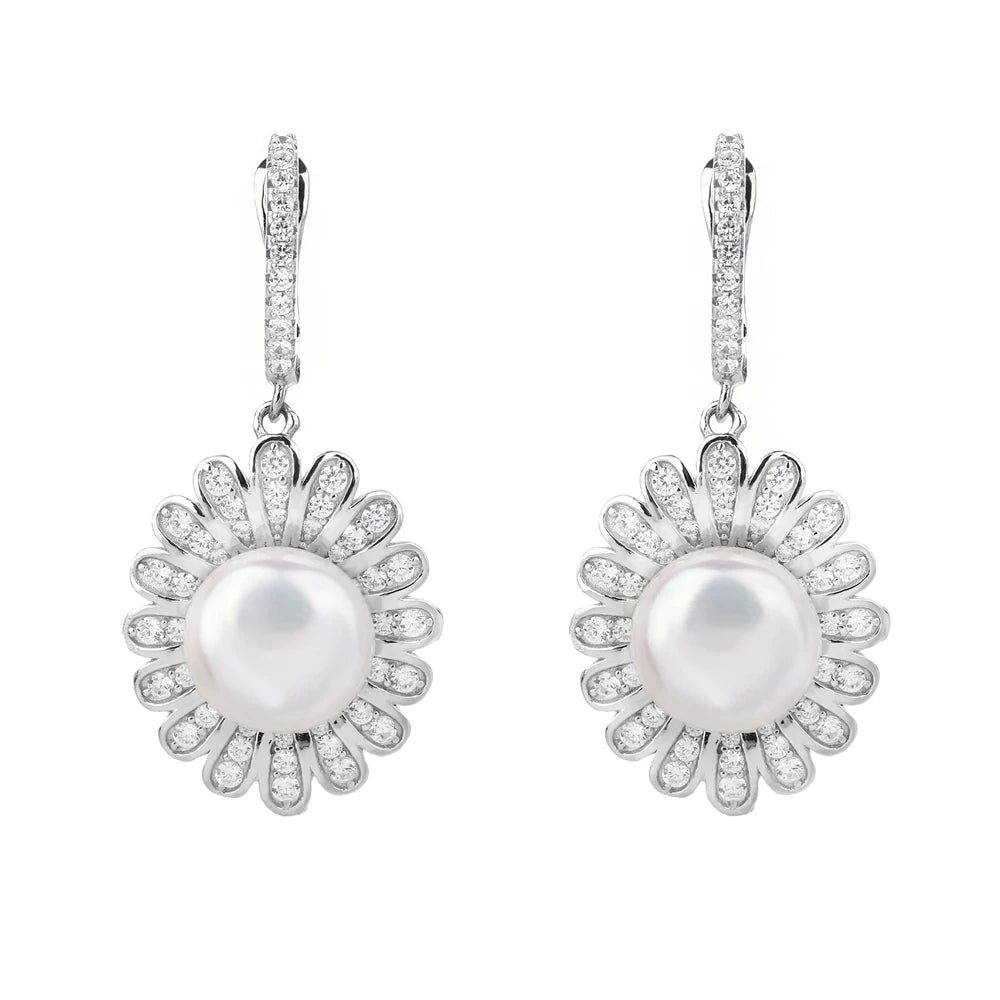 MUSHAN Jewelry Factory Pearl Earrings S925 Gold-Plated Cross-Border Bestseller From Europe and America Pearl Stud Earrings