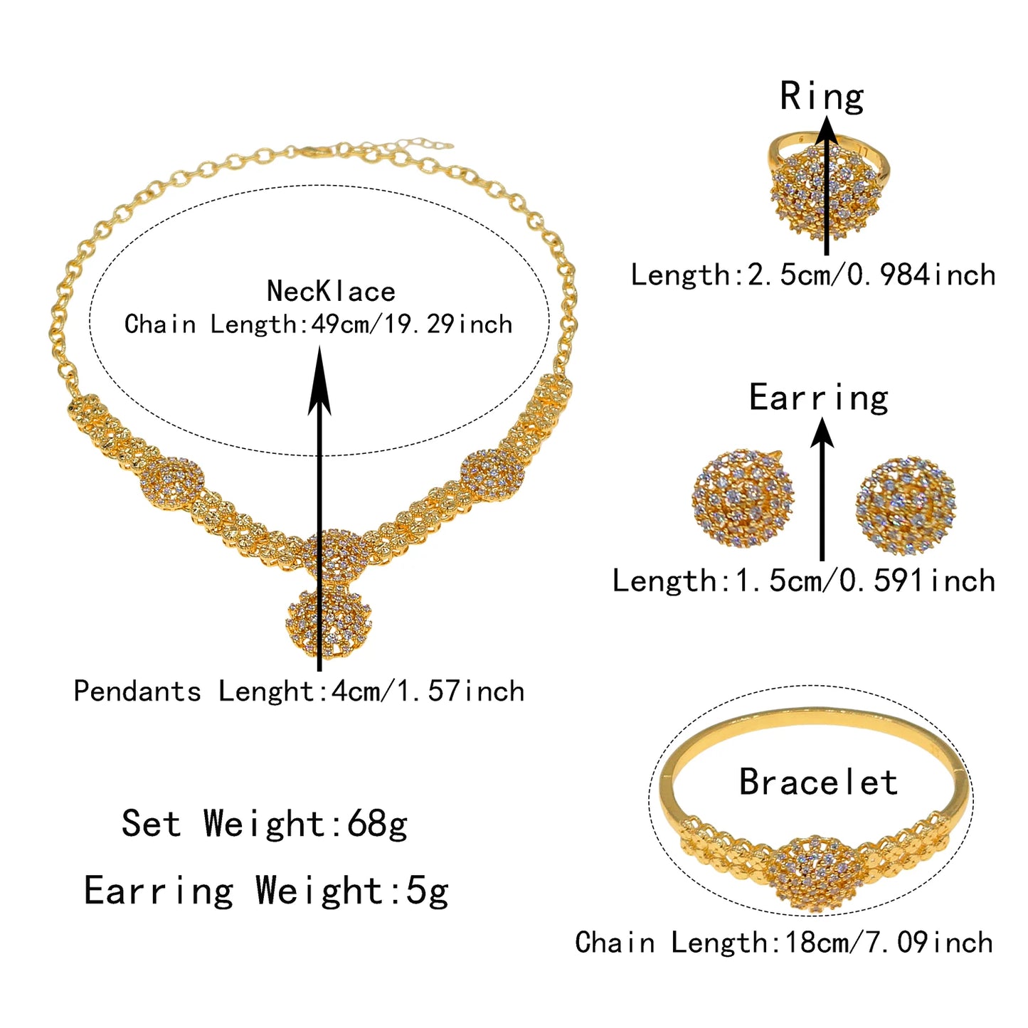 Zhuerrui Nigerian 18k Gold Plated Jewelry Set Brazil Gold Designer Wedding Jewellery Set  HM2502519