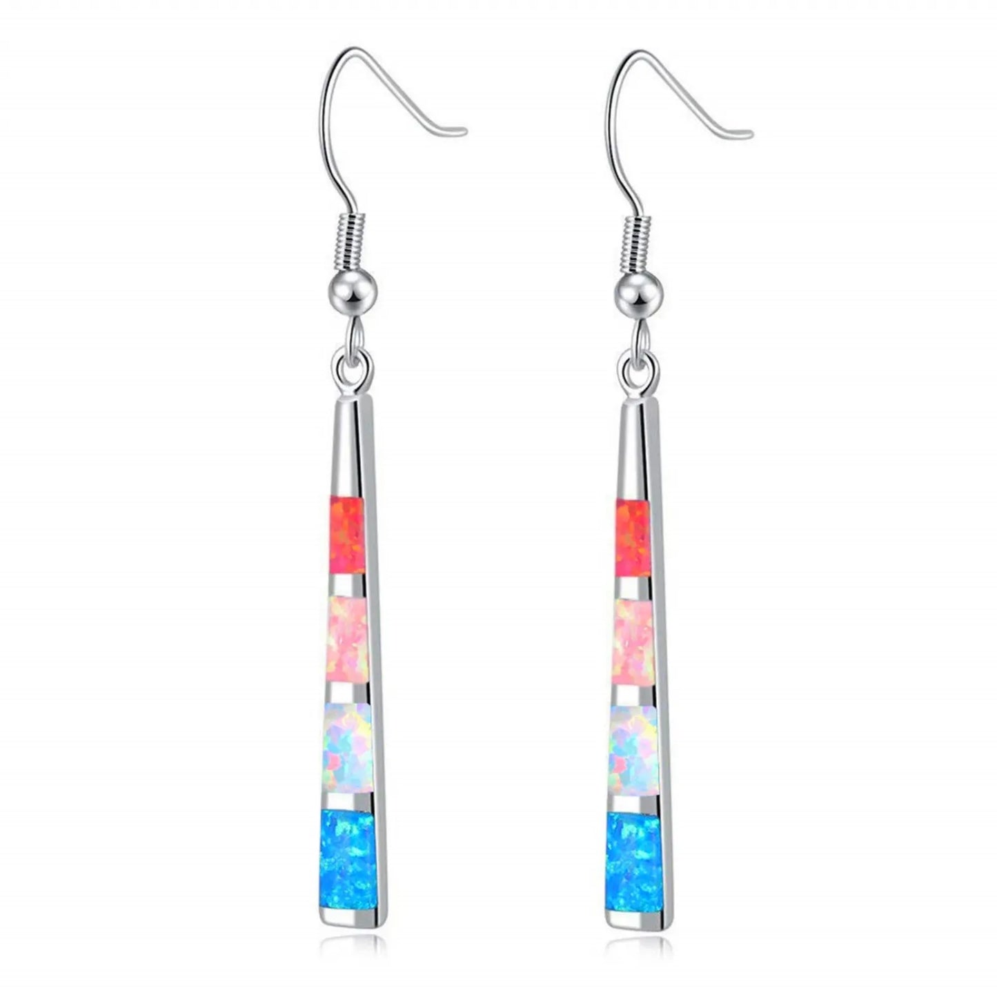 Hawaiian Vibes Hot SaleOpal Baseball Earrings Sparkle Boho Style