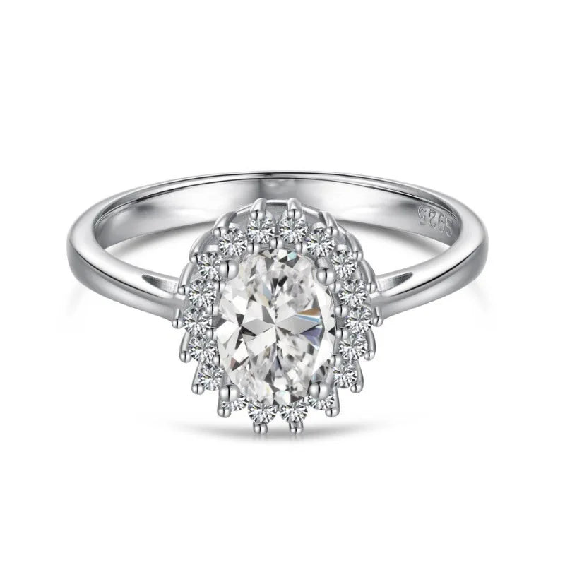 Gioiellieri S925 Sterling Silver Sunflower Round Cut Zircon Necklace Earrings Jewelry Set | Classic Sunflower 2-Piece Set for Women