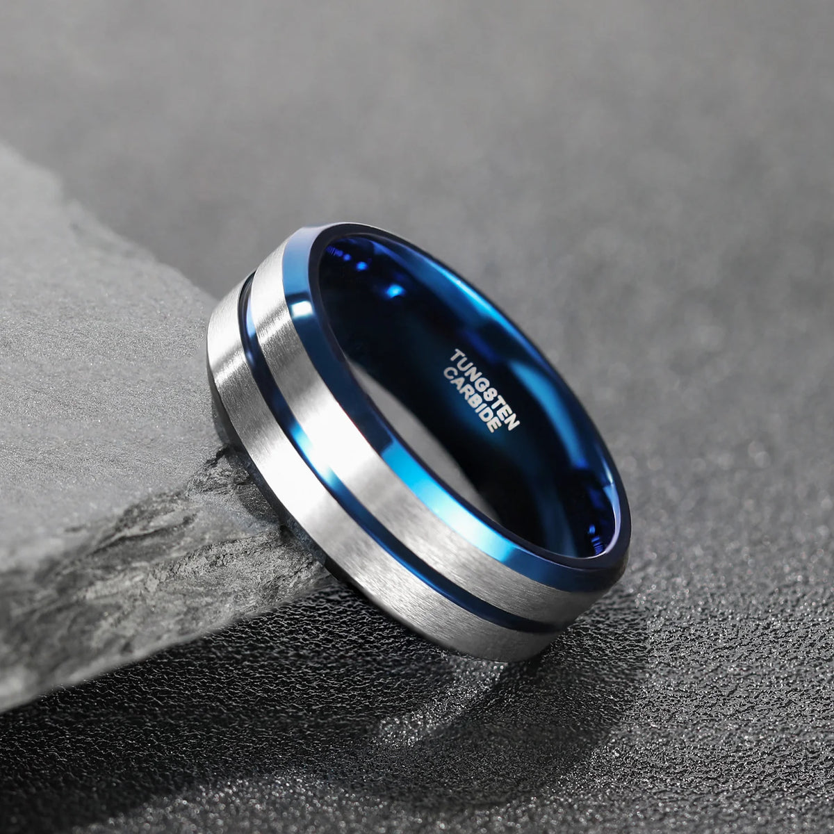 NEWLiFE REBEL Motive Turn 8mm Ring in Tungsten