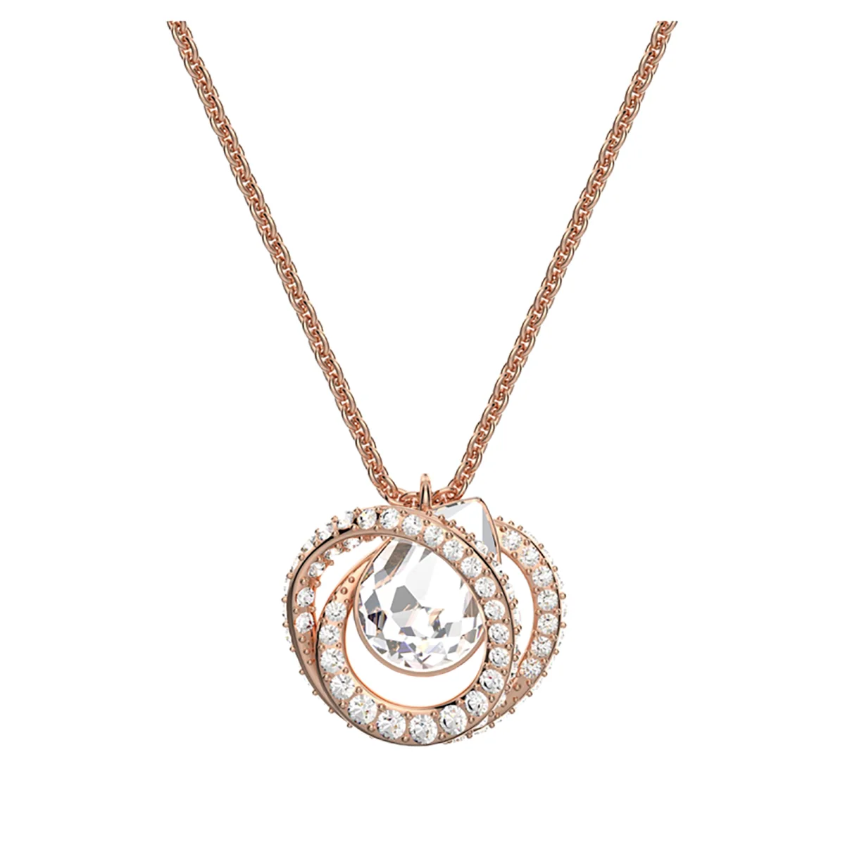 S&S Luxury Copper Zircon Vintage Chain Necklace with Stunning Gloss for Weddings Anniversaries & Parties