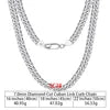 BiG-BOSS Fast Shipping SC Cable Figaro Rope Paperclip Cuban Curb Link Chains Necklace Fine Jewelry 925 Silver Chains for Men Women
