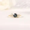 ArtistA Abiding Custom Various Designs Gold Plated 925 Silver Multishape Lab Grown Alexandrite Wedding Engagement Rings for Women
