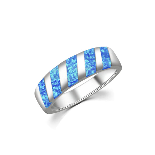 Iridescent Gem Stainless Steel Band | Dainty Daily Wear Jewelry for Women Trendy Style