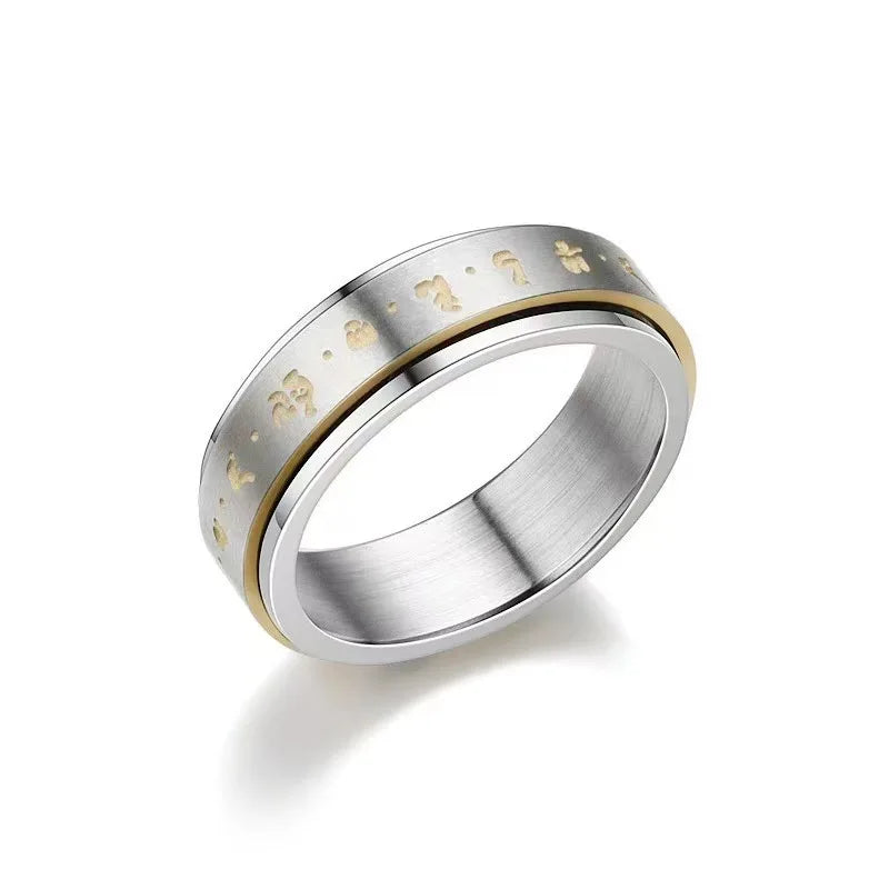 Modern Three-color Titanium Plated Tungsten Couple Wedding Ring for Men and Women-Engagement & Anniversary Gift