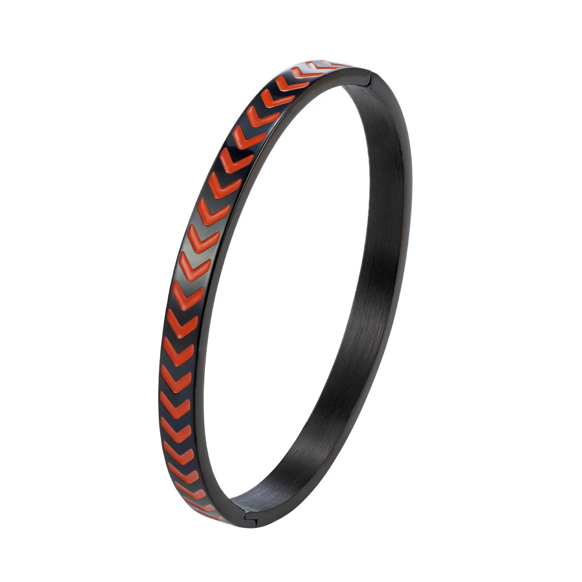 REBEL Women's Trendy Gold and Black Epoxy Stainless Steel for Bracelet New Fashion Titanium Steel Jewelry