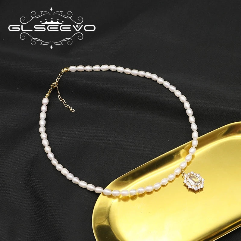 100% Natural Baroque Pearls Long Chain Pendant Necklace Trend Elegance Charm High Quality Jewelry Wholesale Customization