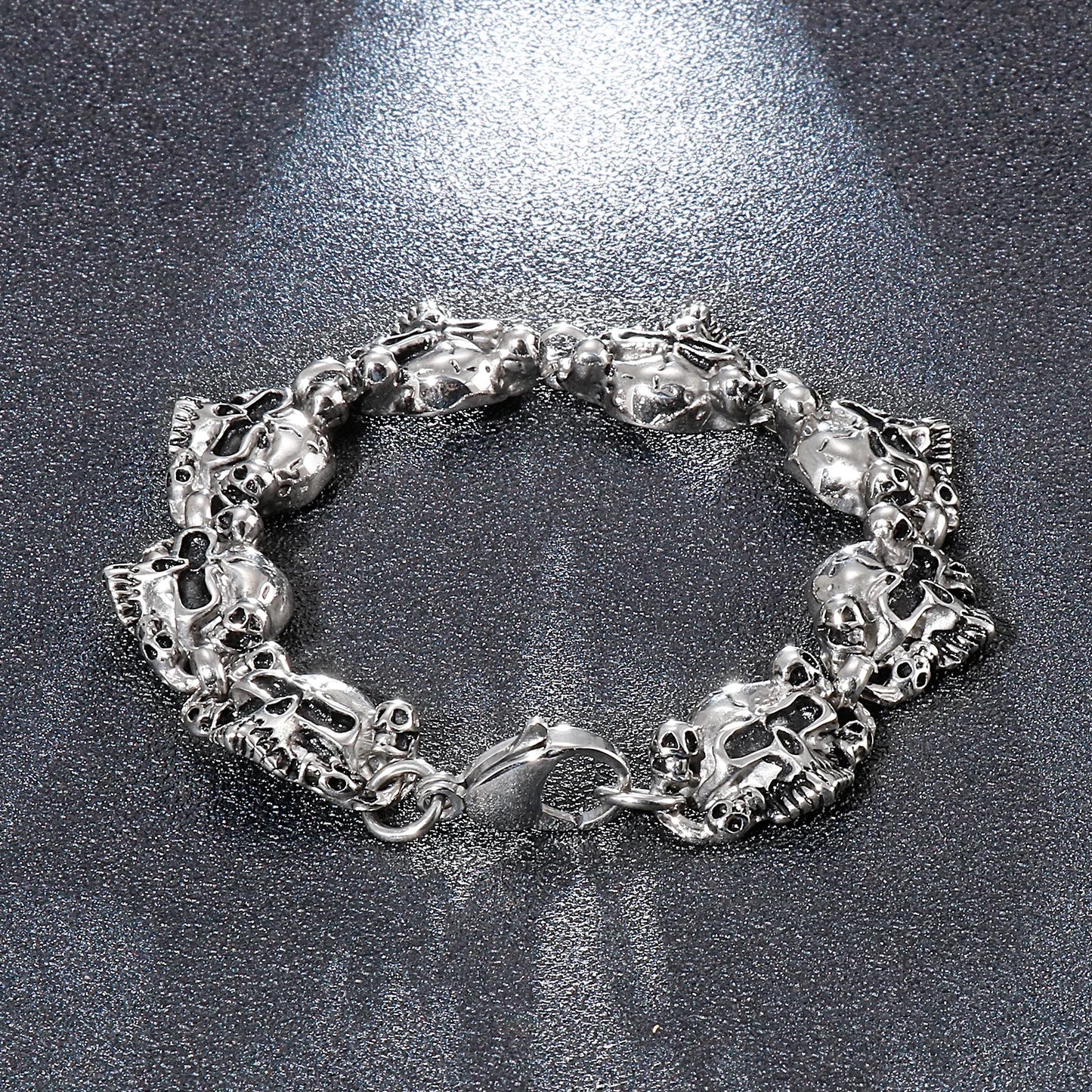 KALEN Skull Link Bracelet Personal Punk Skeleton Hand Bracelet Jewelry