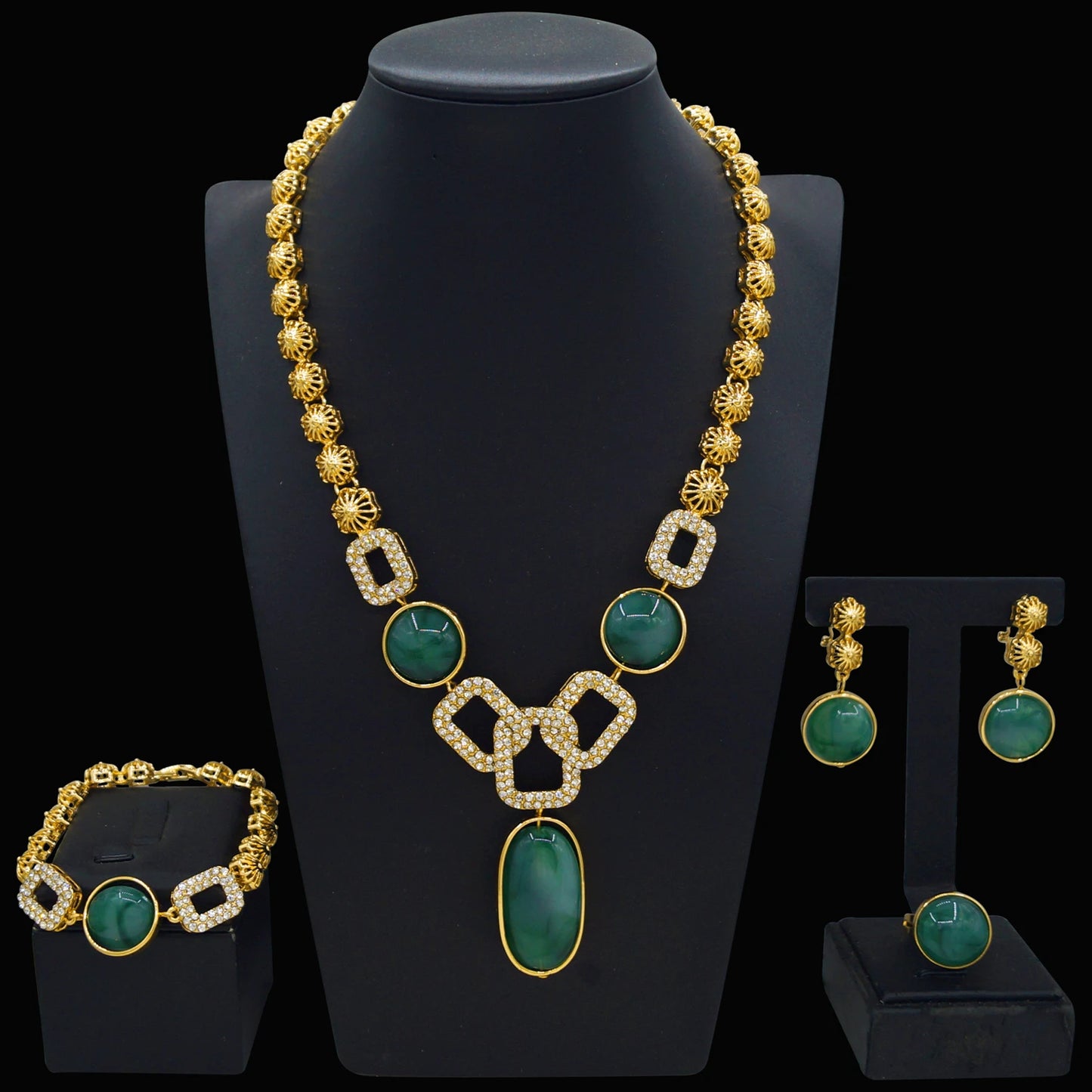 Zhuerrui Italiano Gold Designs Women Jewellery Set Party Fine Costume Jewelry Set Luxury Big Necklace Jewellery Sets HC24043214
