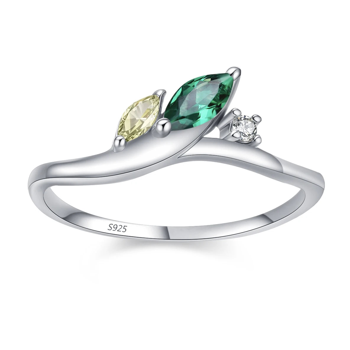 Wholesale 925 Sterling Silver Emerald 5A 8A Zirconia Ring Women Engagement Wedding Rings Custom Jewelry Manufacturing Supplies