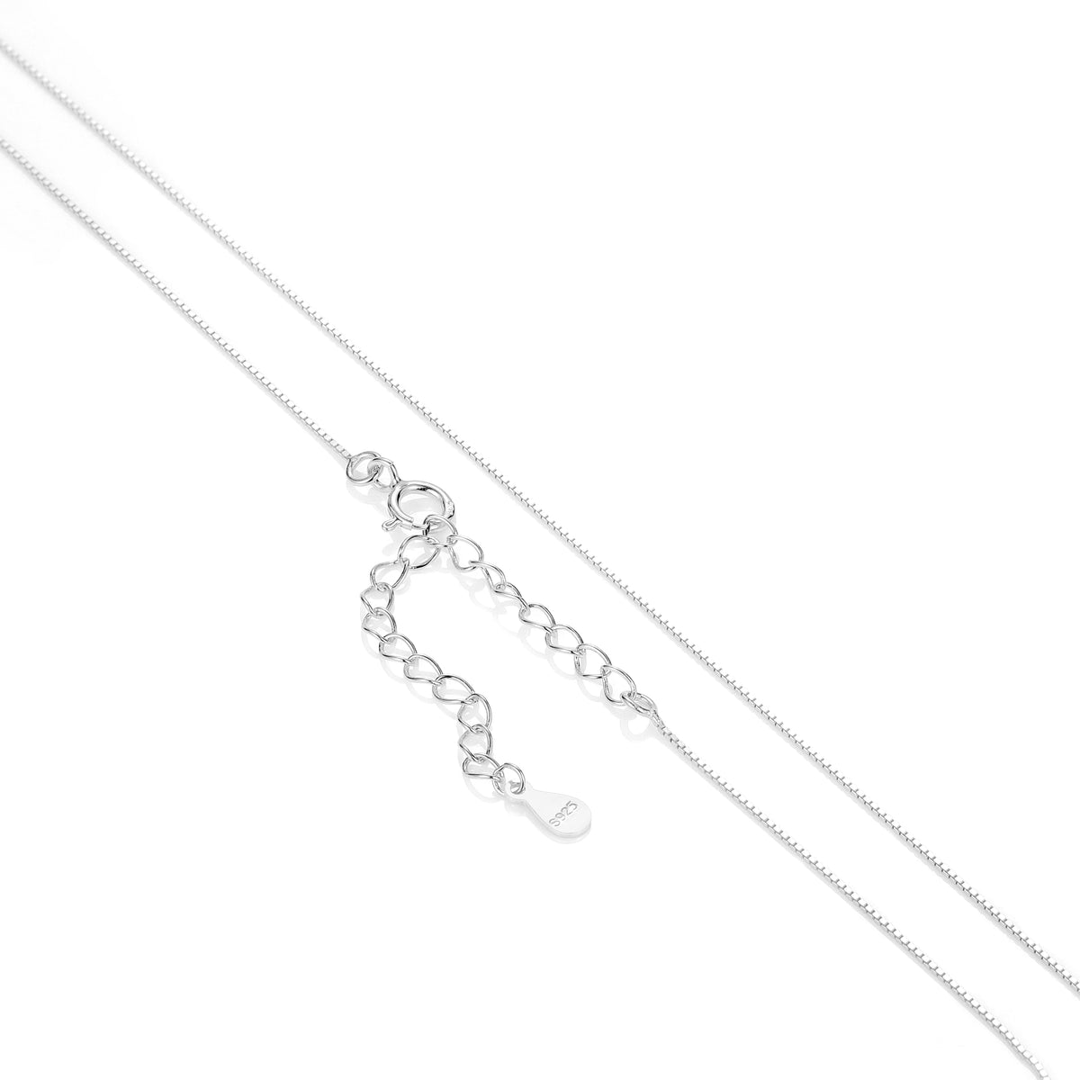 REDheart Custom 925 Sterling Silver Thin Chain Italy Link Adjustable Box Cross Singapore Gold Plated Necklace Fine Jewelry