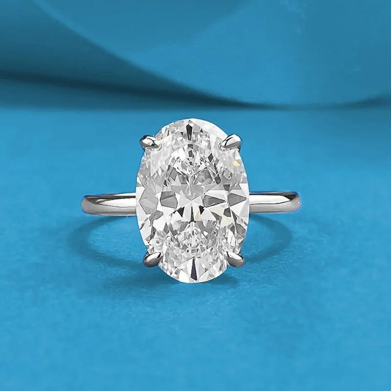 Trendy Design 925 Sterling Silver 5A 8A Cubic Zirconia Ring Engagement Wedding Rings Custom Fine Jewelry Manufacturing Supplies