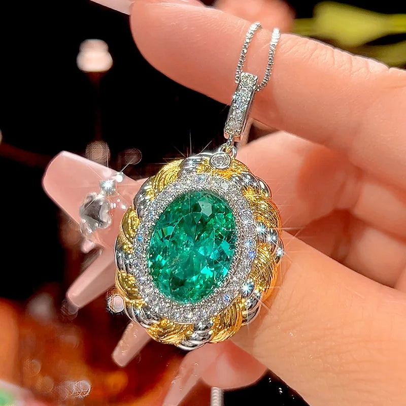 Gemfiori 2025 Hot Selling New Jewelry Simulation Bird's Nest Para Green Jewelry Retro Drawing Set