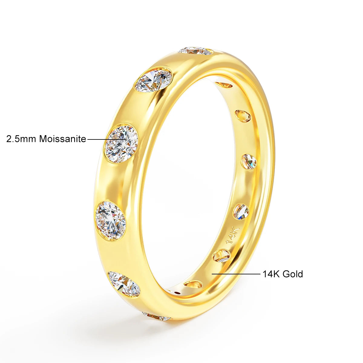Gioiellieri High Jewelry Men Women Valentine's Day Gift Engagement Wedding Fine Jewelry Hollow 14K Gold Unisex Ring Bulk Order